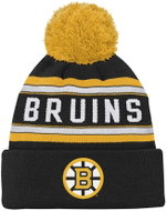 Outerstuff Boston Bruins NHL Jacquard Cuffed Knit kids' winter hat with pom - Winter Hat