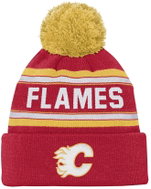 Outerstuff Calgary Flames NHL Jacquard Cuffed Knit With Pom kids' winter hat - Winter Hat