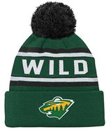 Outerstuff Minnesota Wild NHL 3rd jersey jacquard cuff pom kids' winter hat - Winter Hat