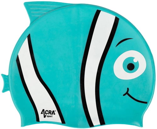 Acra Dětská plavecká koupací čepice, Nemo, tyrkysová - Bathing Cap - Main image