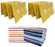 Kaptan Set yellow anchor 2 pcs + gift towel - Beach lounger
