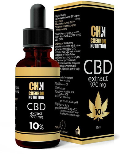 Chevron Nutrition CBD Hemp Oil 10% 970 mg 10 ml - Dietary Supplement - Main image