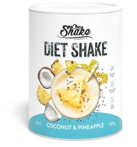 Chia Shake Diet shake - 10 dishes - Coconut and pineapple - Keto Diet - Main image