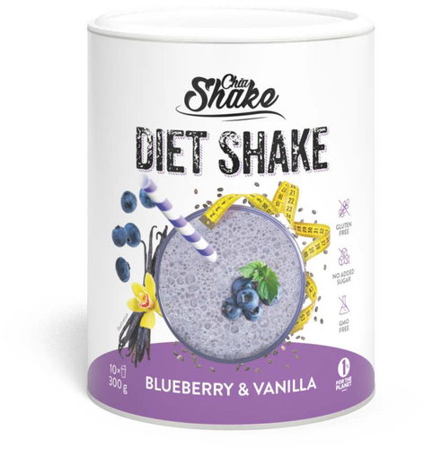 Chia Shake Diet shake - 10 dishes - Blueberry and vanilla - Keto Diet - Main image