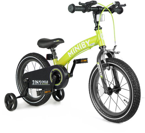 QPLAY Miniby 3in1 Green - Children's Bike - Main image