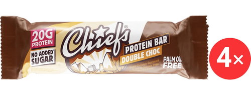 Chiefs Double Chocolate protein bar 4×55g - Protein Bar - Main image