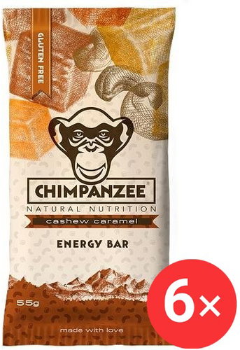 CHIMPANZEE Energy bar 6 x 55g, Cashew Caramel - Energy Bar - Main image