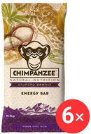CHIMPANZEE Energy bar 6 x 55g, Crunchy Peanut - Energetická tyčinka