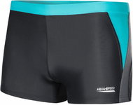 Aqua Speed Dario Plavky pánské šedé/tyrkys XL - Lycra Clothing