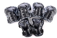 Tempish FID II 3 black set of knee, elbow and wrist protectors, sized 2.5 mm. XL - Protector Set