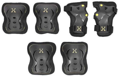 NILS Extreme H320 Protector Set black-yellow size. S - Protector Set - Main image