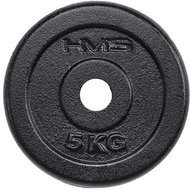 Black cast iron disc HMS 5 kg - Gym Weight