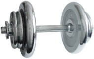 KUBIsport Činka nakládací, jednoruční, chromová  17 kg - 30 mm - Dumbell