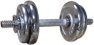 KUBIsport Činka nakládací, jednoruční, chromová 10 kg - 30 mm - Dumbell