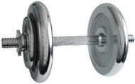 KUBIsport Činka nakládací, jednoruční, chromová 14 kg - 30 mm - Dumbell