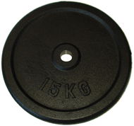 KUBIsport Öntöttvas súlytárcsa, 15 kg, 25 mm - Súlytárcsa