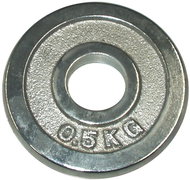 KUBIsport Disc chrome 0,5 kg - 25 mm - Gym Weight