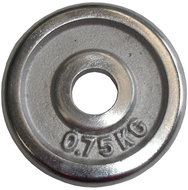 KUBIsport Kotouč chrom  0,75 kg - 25 mm - Gym Weight