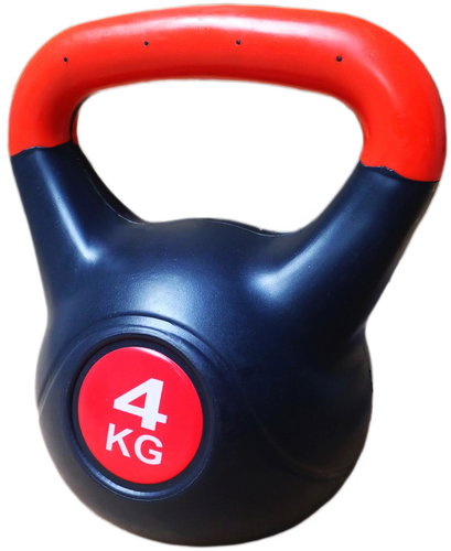 KUBIsport Kettlebell with cement filling 4 kg - Kettlebell - Main image