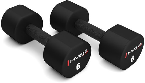 HMS Polyurethane one-handed handles HPT 06 2 × 6 kg - Dumbell - Main image