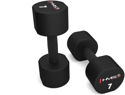 HMS Polyurethane one-handed handles HPT 07 2 × 7 kg - Dumbell - Main image