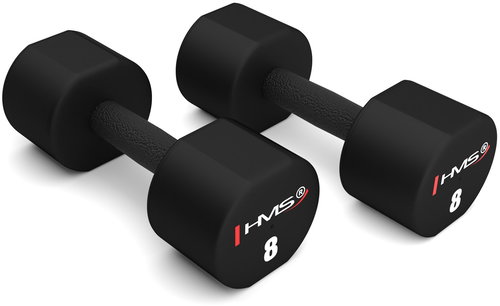 HMS Polyurethane one-handed handles HPT 08 2 × 8 kg - Dumbell - Main image
