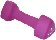 LIFEFIT Neoprenová činka Triangle 1 × 3,0 kg, bordó - Dumbell