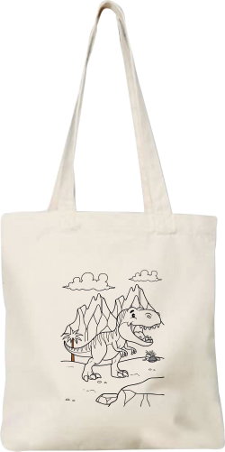 CoolKousky Dinosaur Coloring Bag - Shoulder Bag - Main image