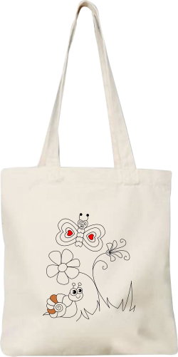 CoolKousky Coloring bag meadow - Shoulder Bag - Main image