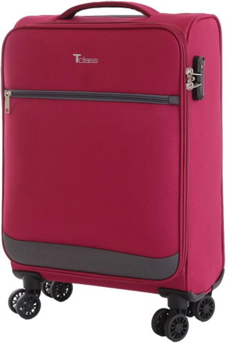 T-class® Carry-on suitcase SC-045, burgundy, M - Suitcase - Main image