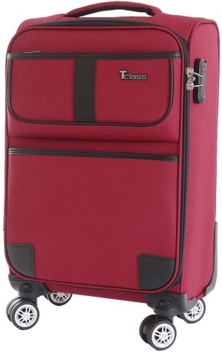 T-class® Carry-on suitcase SC-080, burgundy, M - Suitcase - Main image