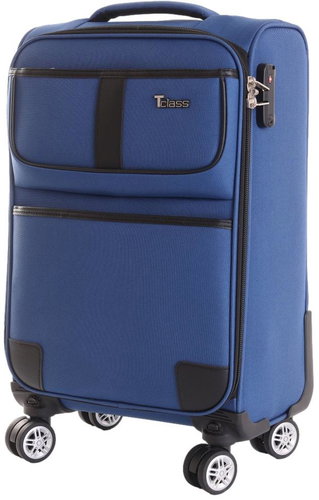 T-class® Large travel case SC-080, blue, XL - Suitcase - Main image