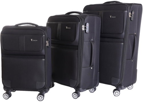 T-class® Set of 3 travel cases SC-080, black - Case Set - Main image