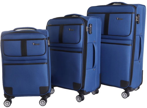T-class® Set of 3 travel cases SC-080, blue - Case Set - Main image