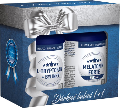 Clinical L-Tryptophan 100 capsules + Melatonin Herbal 100 tablets - Dietary Supplement - Main image