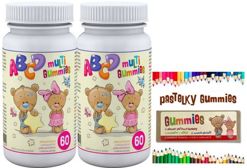 Gummies ABCD Multi Gummies 2 × 60 pektinových bonbónů - Multivitamin - Main image