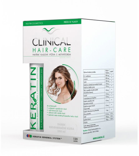 Clinical Hair-Care 120 capsules + gift Regeneration treatment 100 ml - Dietary Supplement - Main image