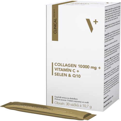 Clinical Collagen 10 000 mg + vitamin C + selenium & Q10 30 sachets - Colagen - Main image