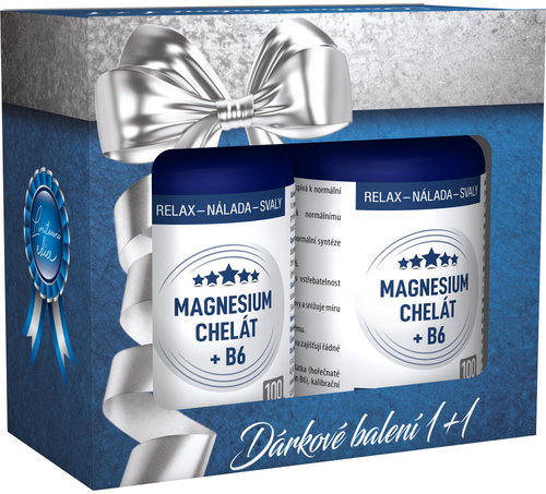 Clinical Magnesium Chelate + B6 gift pack 2 × 100 capsules - Dietary Supplement - Main image