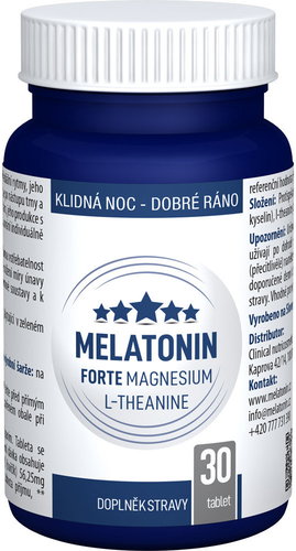 Clinical Melatonín Forte Magnesium L-Theanine 30 tabliet - Melatonín - Hlavný obrázok