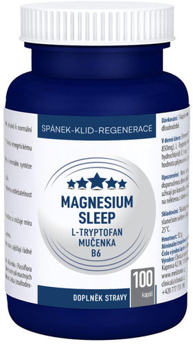 Clinical Magnesium Sleep L-Tryptophan + Passionflower + B6, 100 capsules - Magnesium - Main image