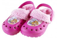 Clog vyteplené sandále Tlapková patrola, růžové, 29-30 - Slippers