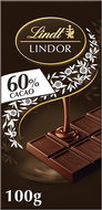 Lindt LINDOR Tablet Dark, 60%, 100 g - Chocolate