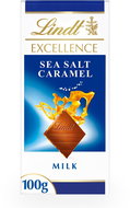 Lindt EXCELLENCE Milk chocolate with caramel and salt, 100 g - Chocolate