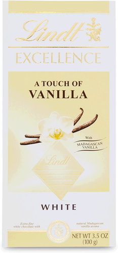 Lindt EXCELLENCE Extra white chocolate with vanilla flavour, 100 g - Chocolate - Main image
