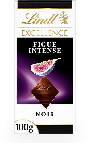 Lindt EXCELLENCE Dark chocolate with fig pieces, 100 g - Chocolate - Main image