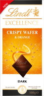Lindt EXCELLENCE Crispy Wafer & Orange, 100 g - Chocolate