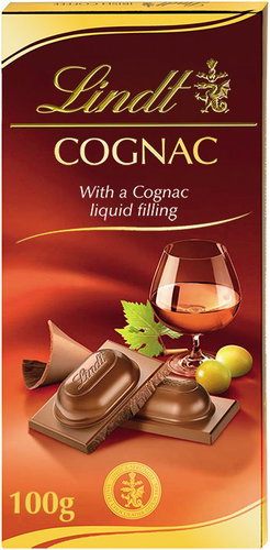 Lindt Milk chocolate with cognac filling, 100 g - Chocolate - Main image
