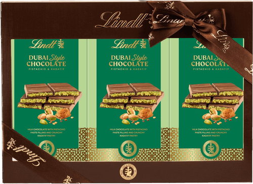 Lindt Trio Dubai Style Chocolate, gift set, milky - Chocolate - Main image