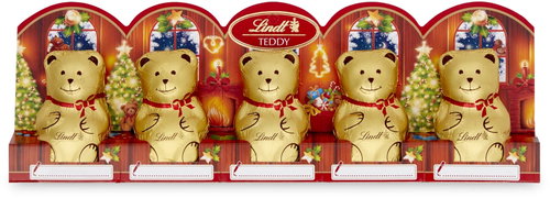 Lindt TEDDY Golden Teddy Bear Mini Milk Chocolate, 5 × 10 g - Chocolate - Main image
